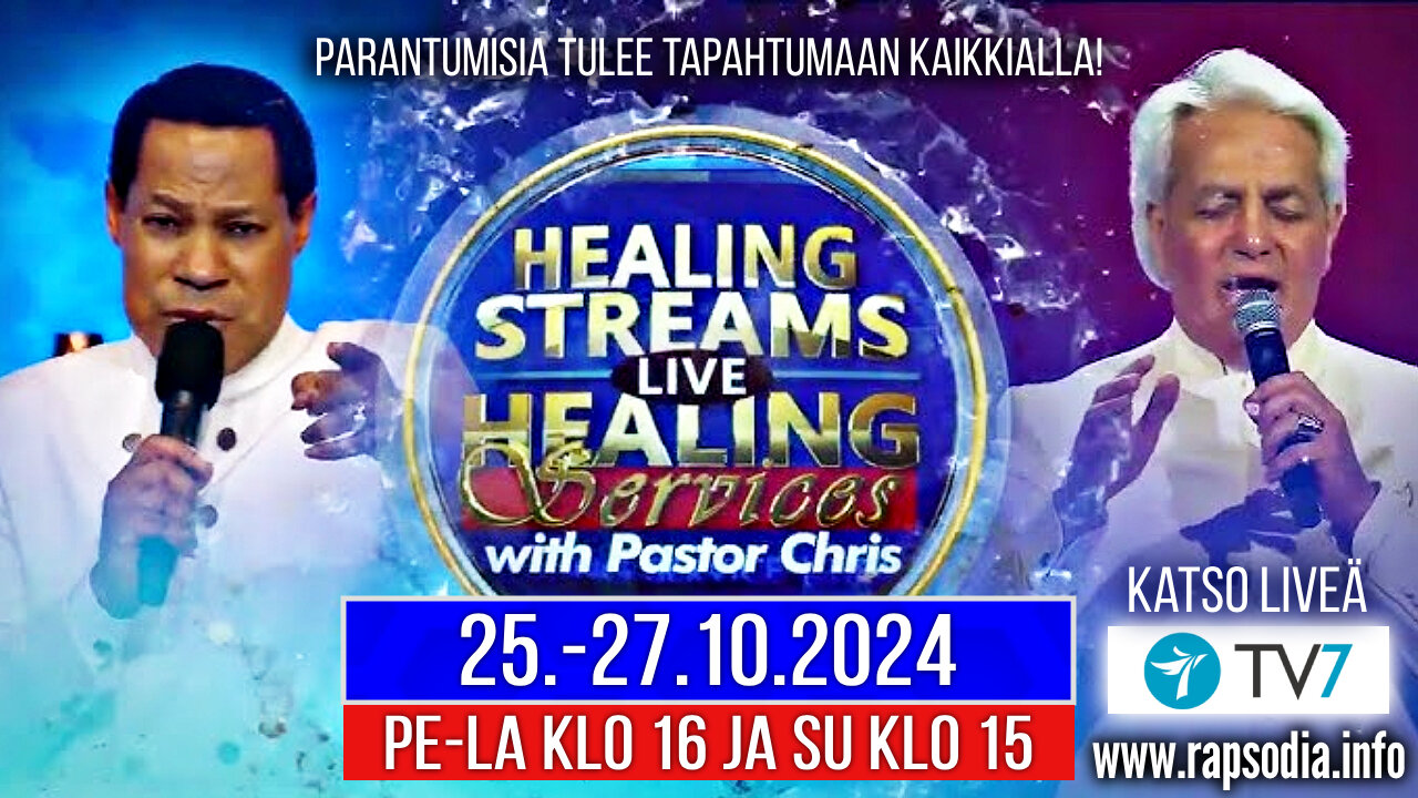 Healing Streams Parantumis live-lähetykset 25.10.2024