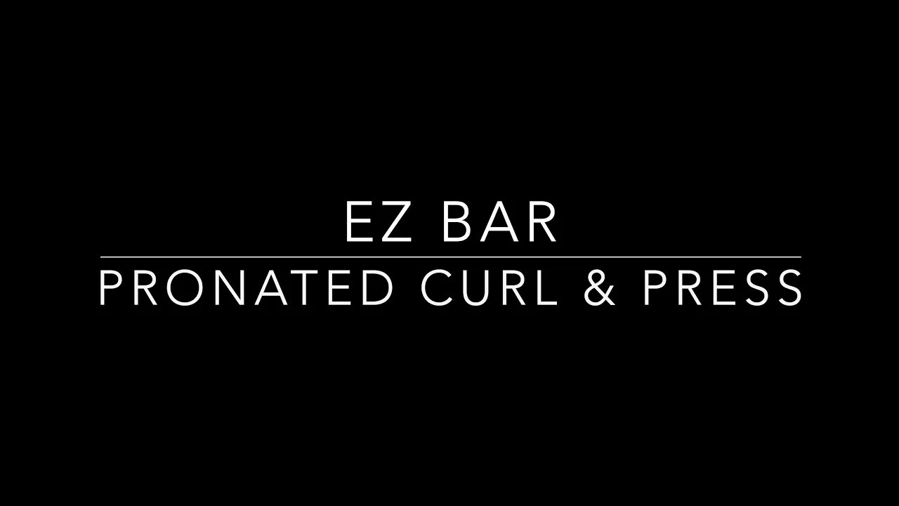 🏋️‍♂️ How to EZ Bar Pronated Curl & Press Demo | Coach Mike