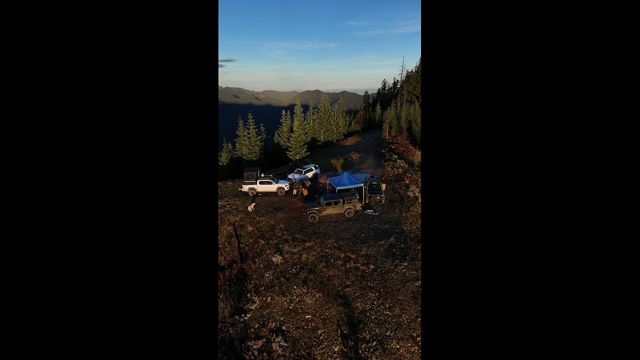 Camping with INSANE mountain view