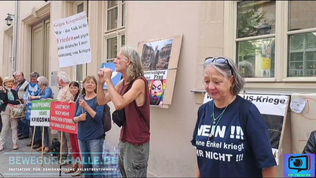 Protest gegen den Auftritt der FDP-Politikerin Strack-Zimmermann in Halle/S.@BewegungHALLE🙈