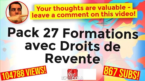 Pack 27 Formations avec Droits de Revente