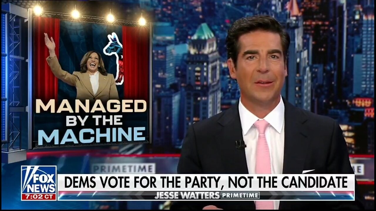 Watters: Dems Are Voting For The Party, Not Kamala