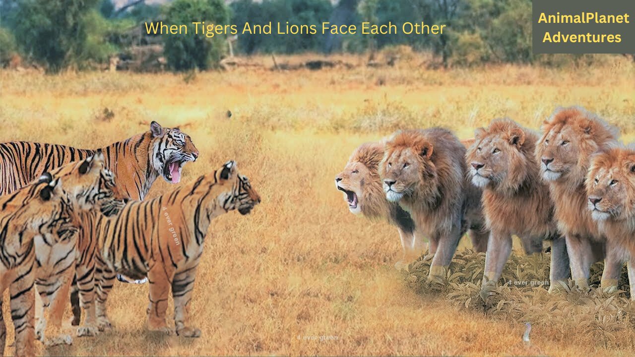 When Tigers And Lions Face Each Other