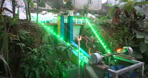 Mini Hydroelectric Power And Unique Vegetable Irrigation System