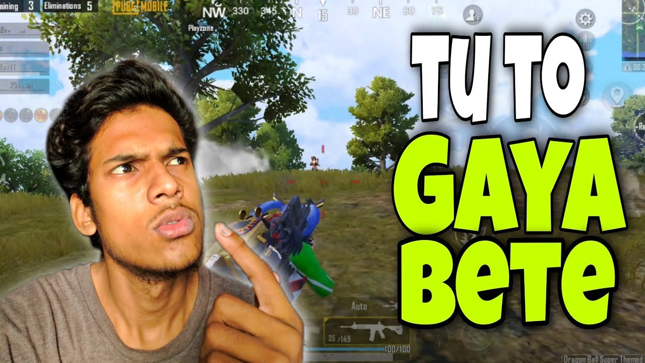 Funny Gameplay Of "tu To Gaya Bete" #pubgmobile #battleground #bgmi#funny