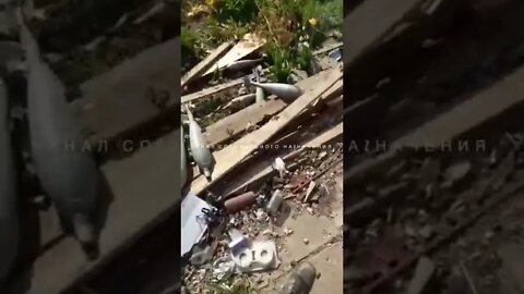 Russian Scouts Inspect Destroyed Ukrainian Mortar Position/Depot