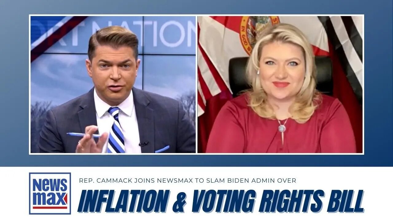 Rep. Cammack Joins Newsmax Slams Biden Over Inflation And Voting Rights Legislation In Senate