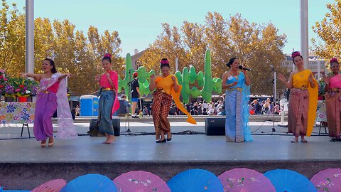 Thai Traditional Singing and Dance at Songkran Forrest Place Perth Australia