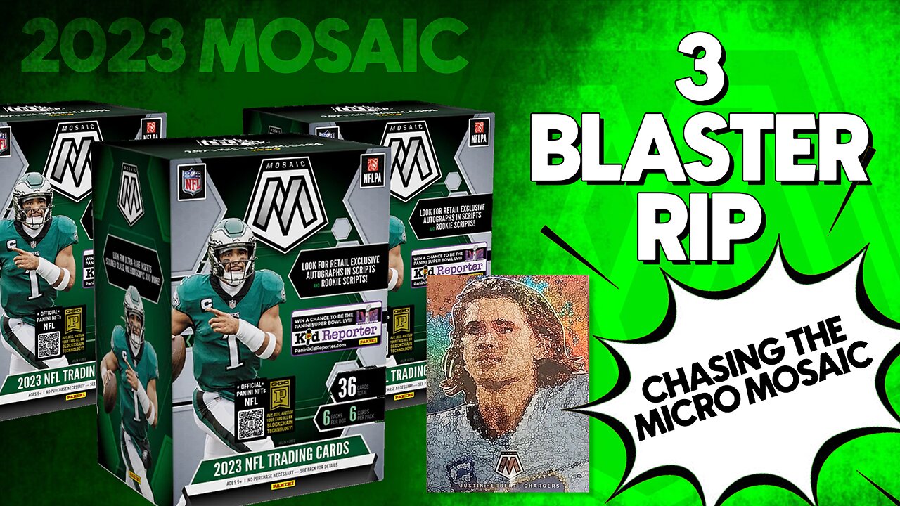 2023 Mosaic Football Blaster Box Rip. Chasing The Micro Mosaic. Looking For The Rookie Quarterbacks