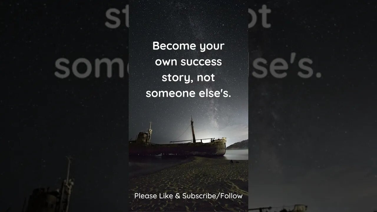 Become Your Own Success Story