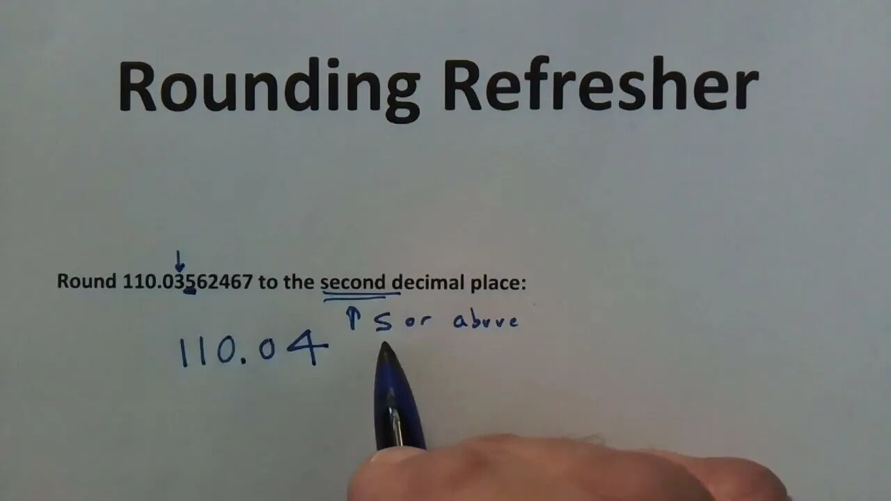 Rounding Refresher