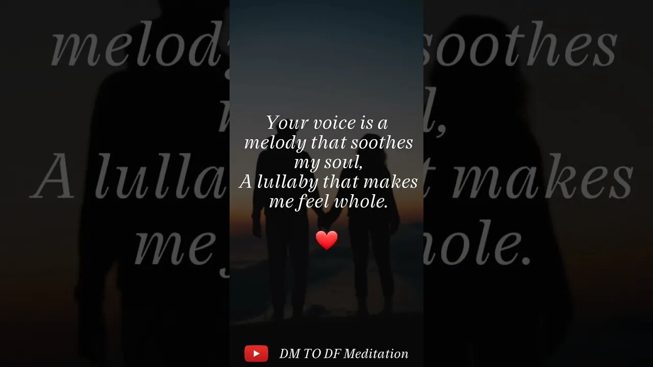 dm to df 💌 Short Love Story 🌷💕divine masculine dm to df meditation #viralvideo #shorts #masculinity