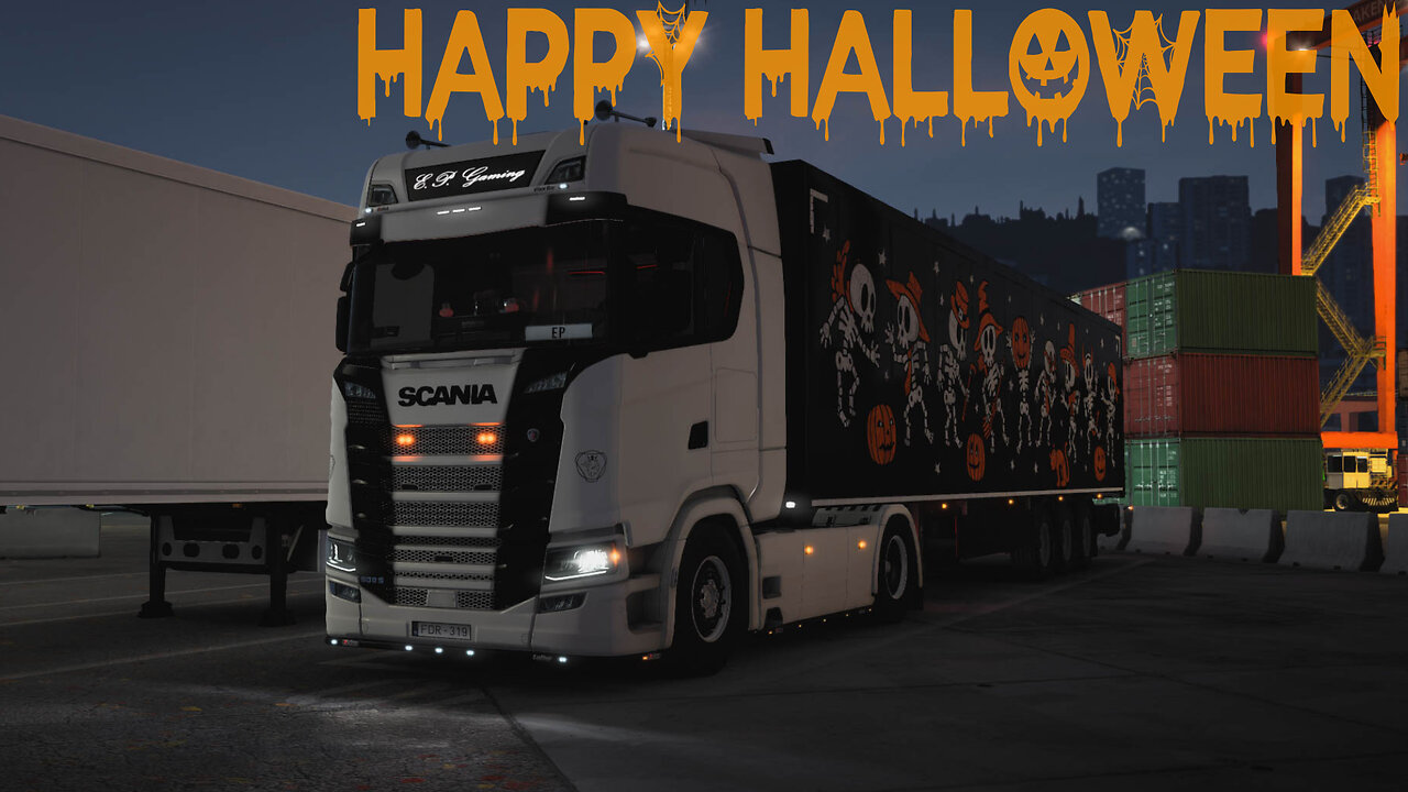 ETS2 | Scania 500 S | Rijeka HR to Zagreb HR | Halloween Treats 23t