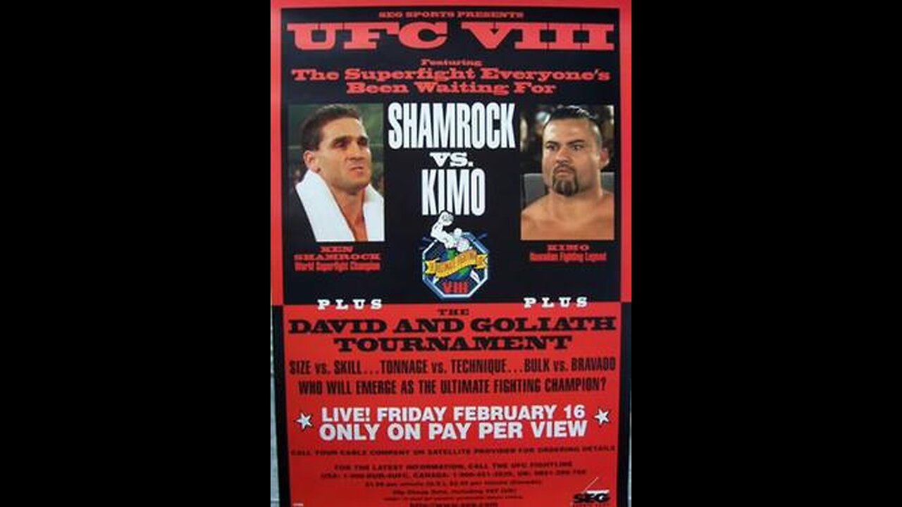 UFC 8 - David VS. Goliath - Part 1