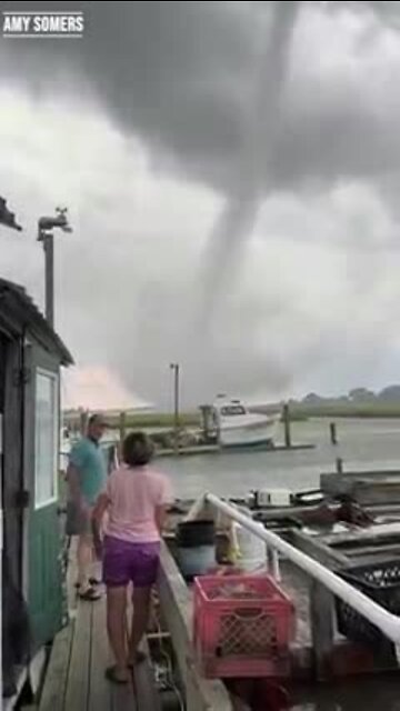 Waterspout turns tornado causing destruction on Smith Island
