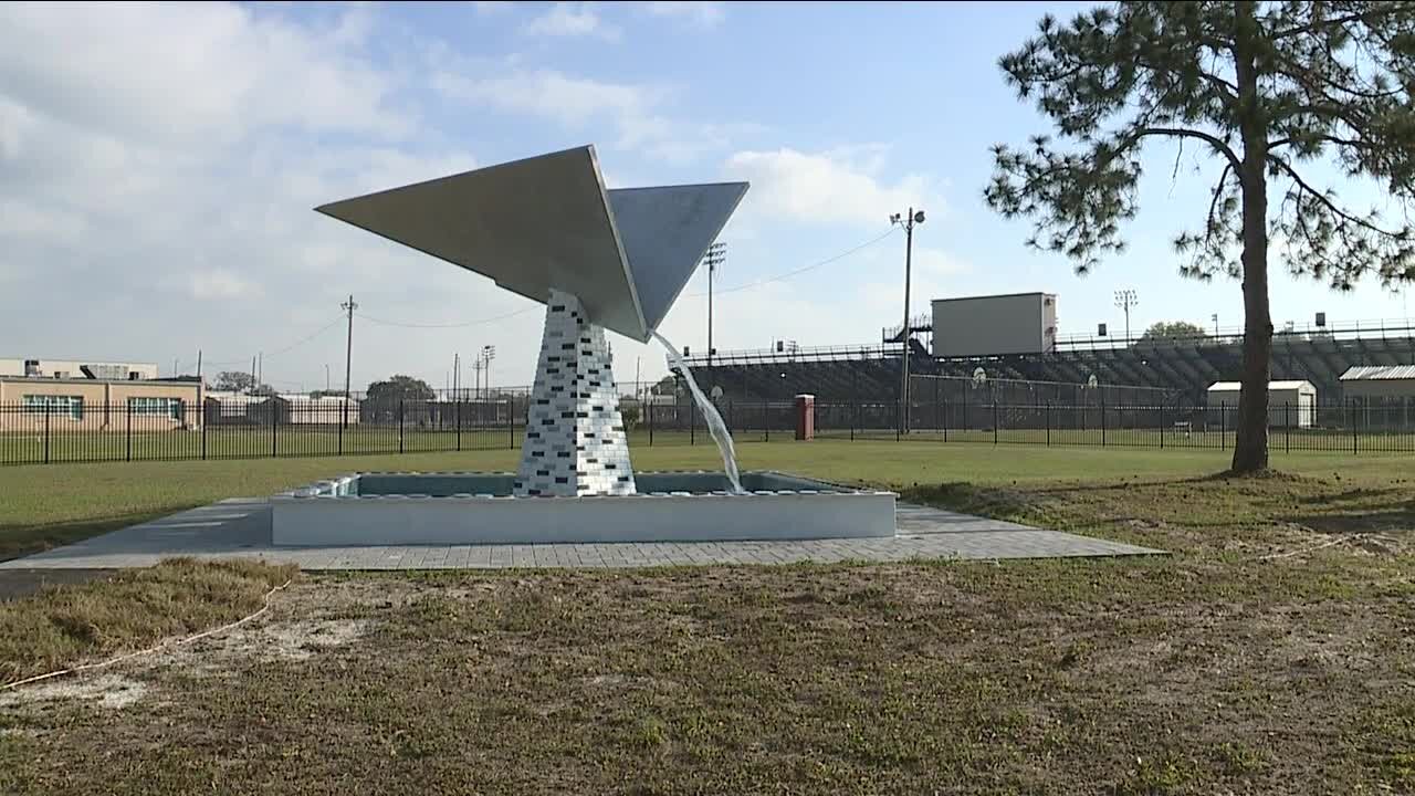 Monument honoring Ridgewood Cemetery unveiled on King High School's campus