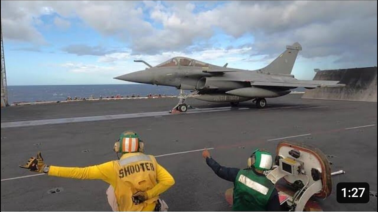 French Rafale fighter jets operate with USS George H.W. Bush (1)