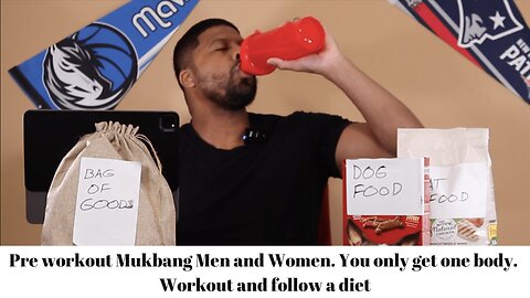 Pre workout Mukbang Men and Women. You only get one body. Workout and follow a diet