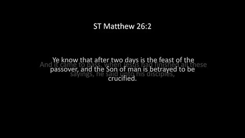 ST Matthew Chapter 26