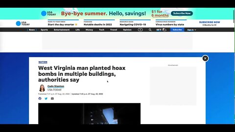 WestVirginia man planted hoax bombs in federal building,Armed man killed after trying to breach #FBI