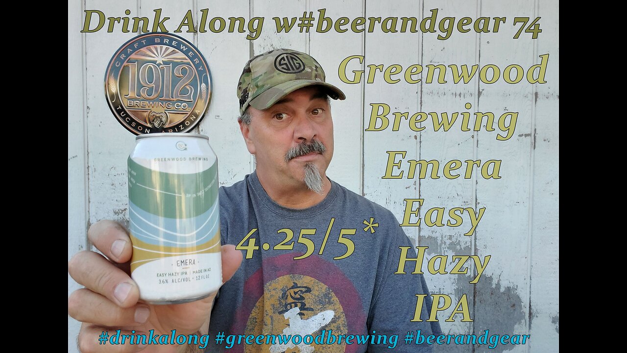 Drink Along w #beerandgear 74: Greenwood Brewing Emera Easy Hazy IPA 4.25/5*