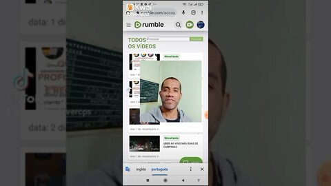 RUMBLE sua nova plataforma de ganhar dinheiro