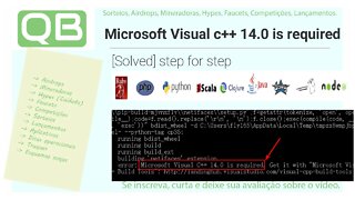 Dica - Python - Solved - Step for Step - Microsoft Visual C++ 14.0 is required