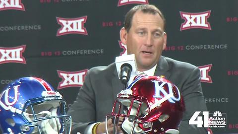 KU Head Footbal Coach David Beaty talks quarterback candidates