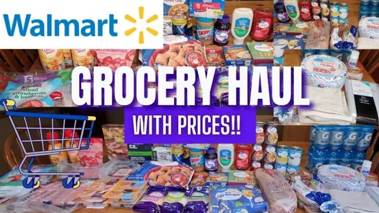 🛒NEW!! GROCERY HAUL | WITH PRICES | WALMART & FOOD LION | 2022