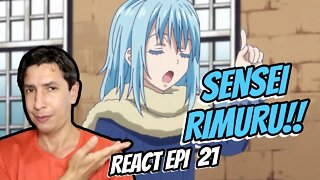 REACT - SENSEI RIMURU ENTRA EM AÇÃO!! - Tensei shitara Slime Datta Ken S01 E21 Reaction