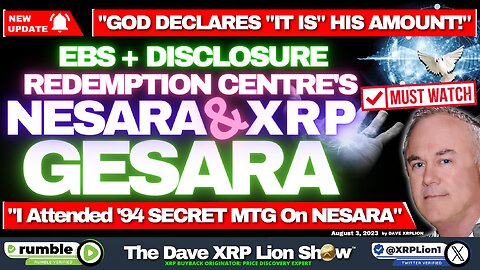 NEW DAVE XRP LION - GOD CREATED IT ALL, TO END EVIL! -AUG '23; (MUST WATCH) TRUMP NEWS