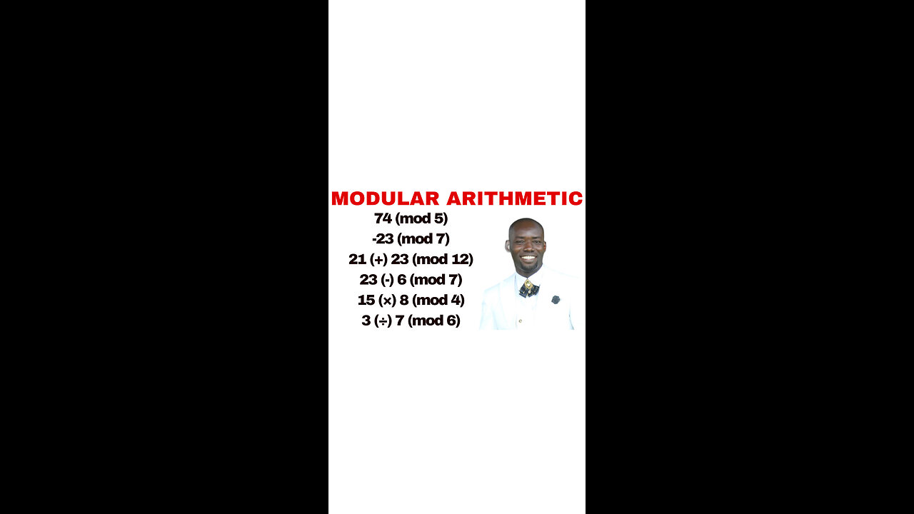 MODULAR ARITHMETIC.