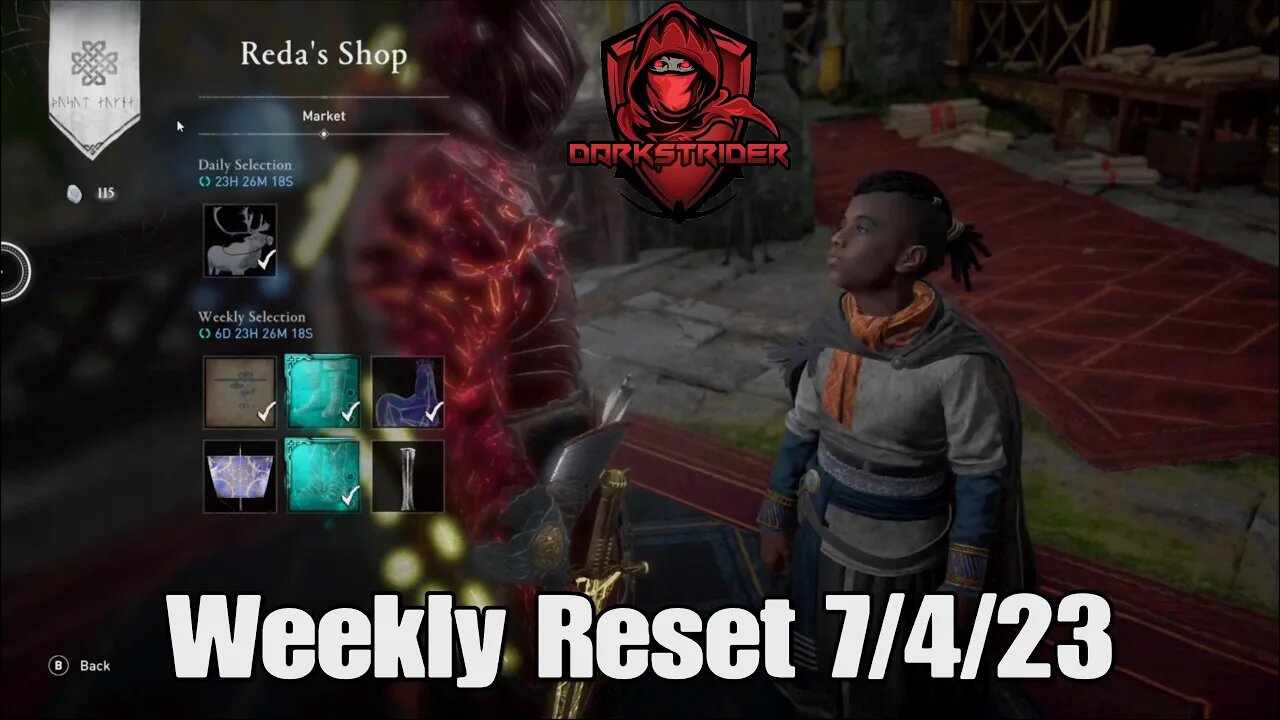 Assassin's Creed Valhalla- Weekly Reset 7/4/23