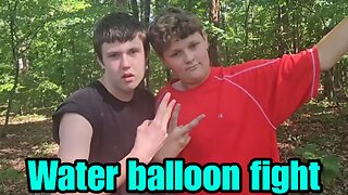 Water balloon fight And hanging with friends