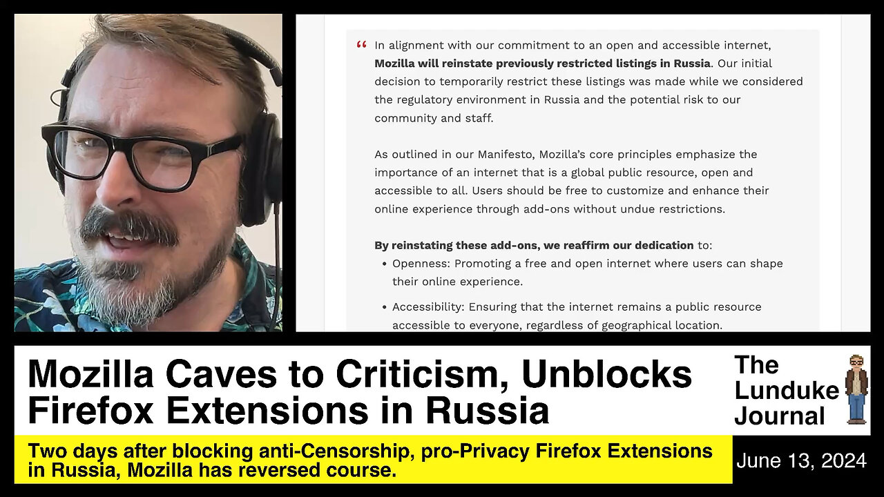 Mozilla Caves to Criticism, Unblocks Firefox Extensions in Russia