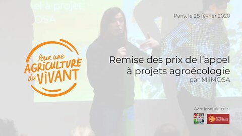 Remise des prix de l’appel à projets agroécologie, par Miimosa