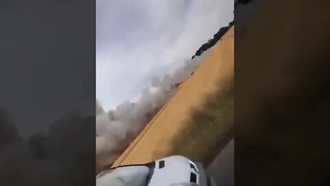 Wheat Field Being Burnt - July 2022