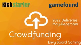 Crowdfunding - Board Games Backed & Delivering This Year