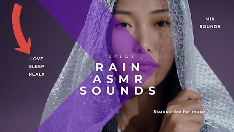 RAIN and ASMR sounds, rain sounds for sleeping, sounds for relaxing