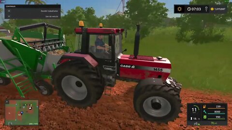 NOVAMENTE ME AVENTURANDO NO FARMING SIMULATOR 17 (STEAM)