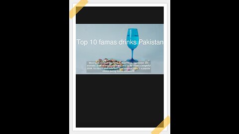 Top 30 best drinks on Pakistan new 2023 video