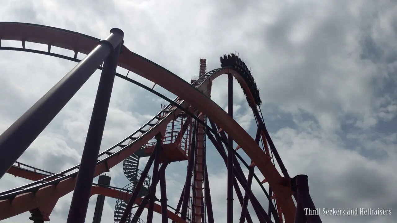 Raging Bull (Six Flags Great America) off-ride footage [4K]