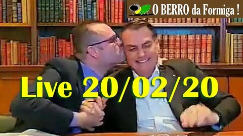 Em live Bolsonaro desmente as fake news da semana-20/02/2020