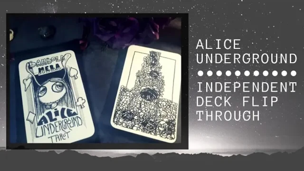 Alice Underground Tarot Independent Deck Flip Through