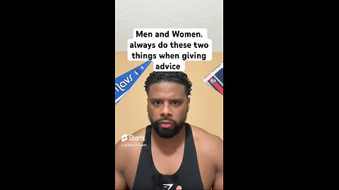 Men and Women. always do these two things when giving advice #shorts #success #motivation #friends