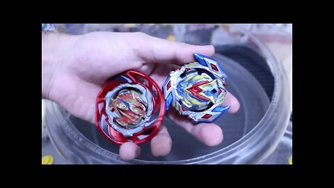 WINNING VALKYRIE .8'V.Ul vs AIR KNIGHT .4P.Ω | Beyblade Burst Cho-Z | Batalha de Combos