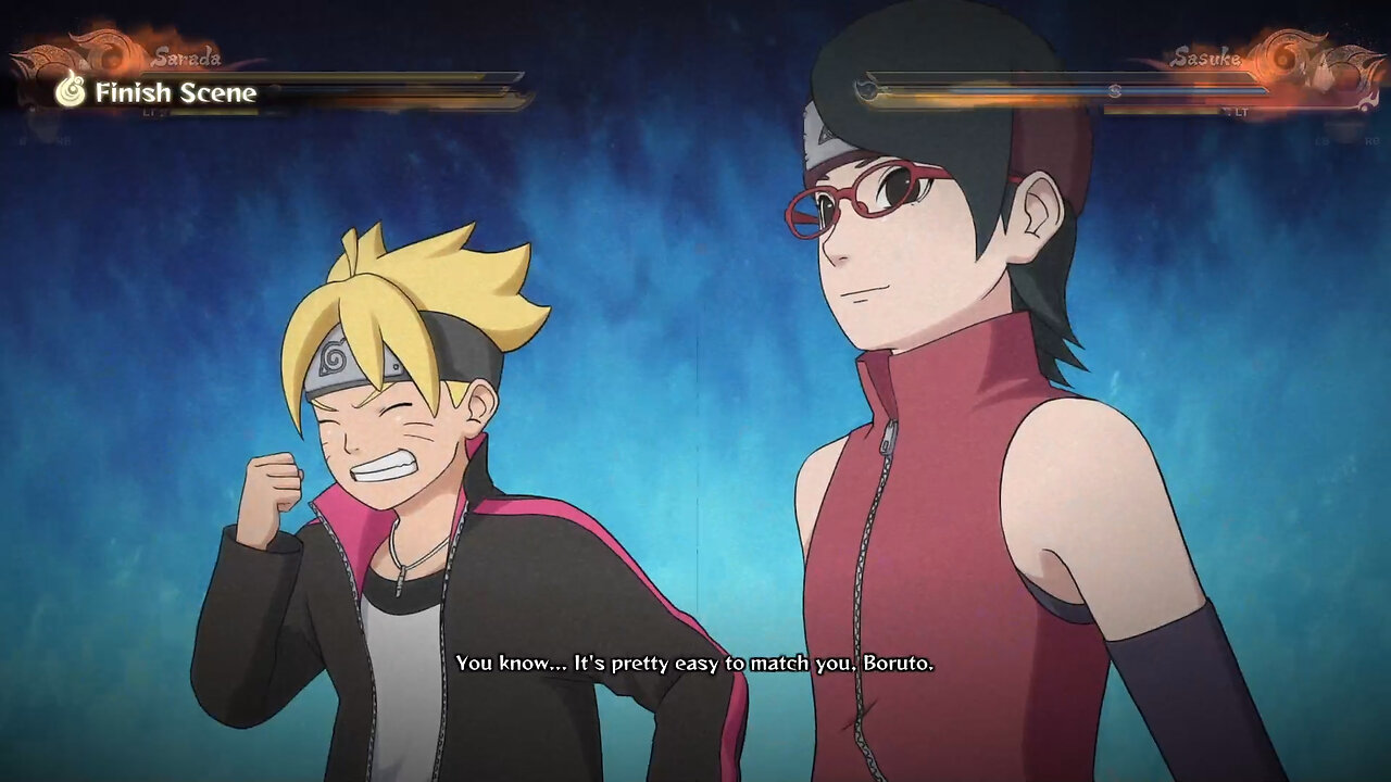 NINJA STORM 4 SARADA & BORUTO TEAM JUTSU CUTTING - EDGE RAIJIN RASENGAN VS SASUKE