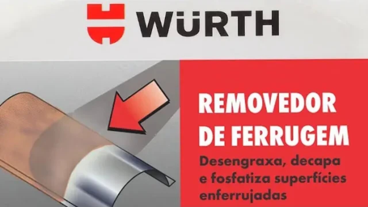 Testando Removedor de Ferrugem Wurth - Desengraxa , Decapa e Fosfatiza é bom mesmo? Vale a pena?