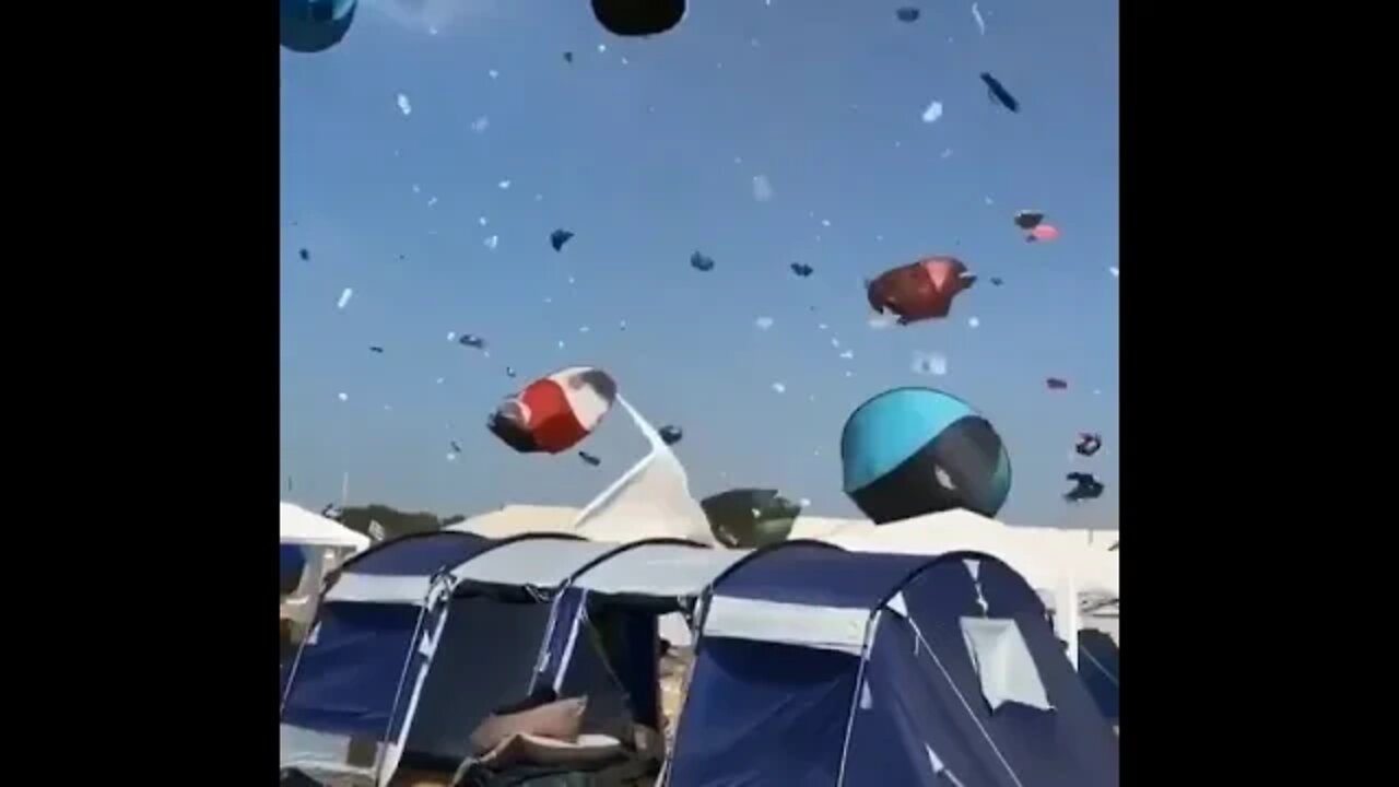Tentnado at a festival