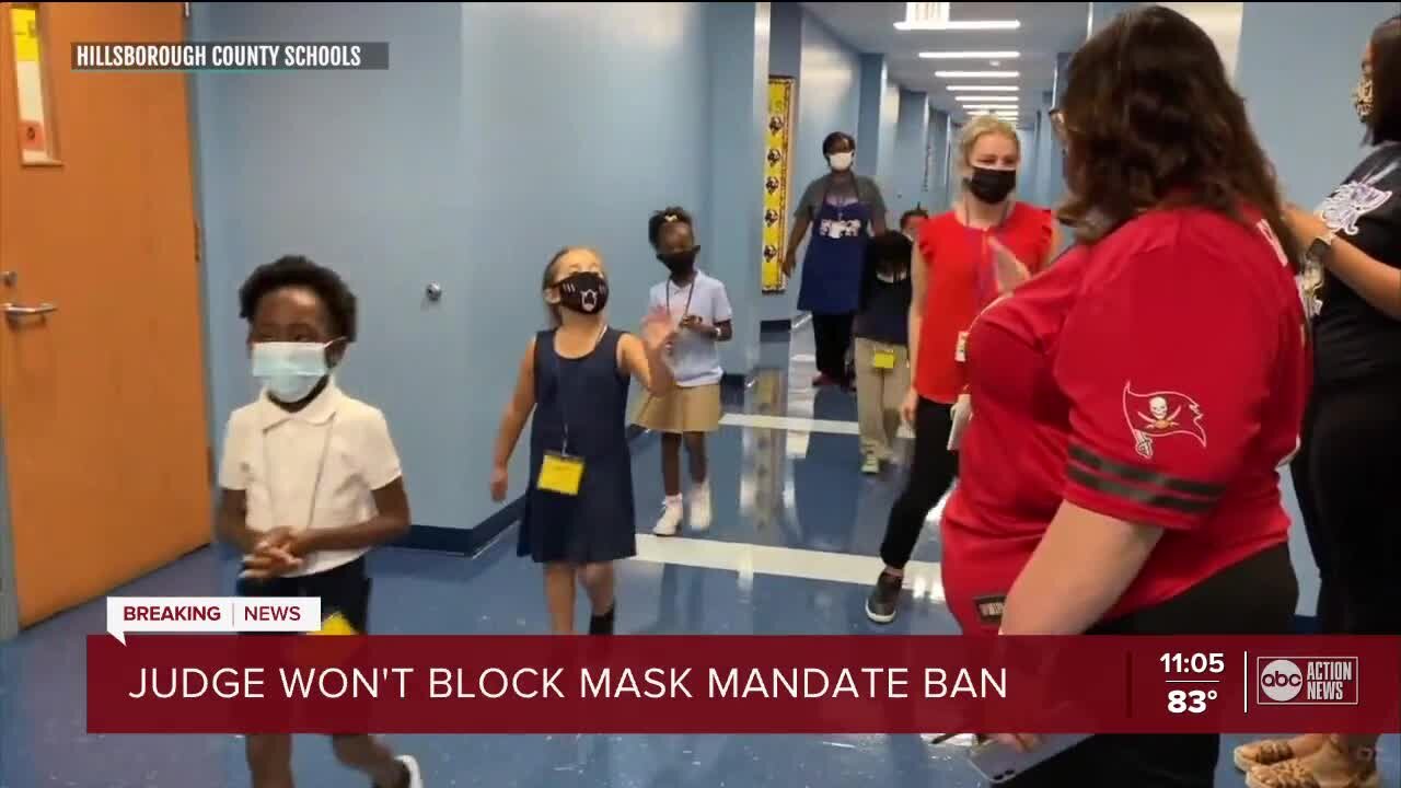 Federal judge declines to block Florida ban on mask mandates